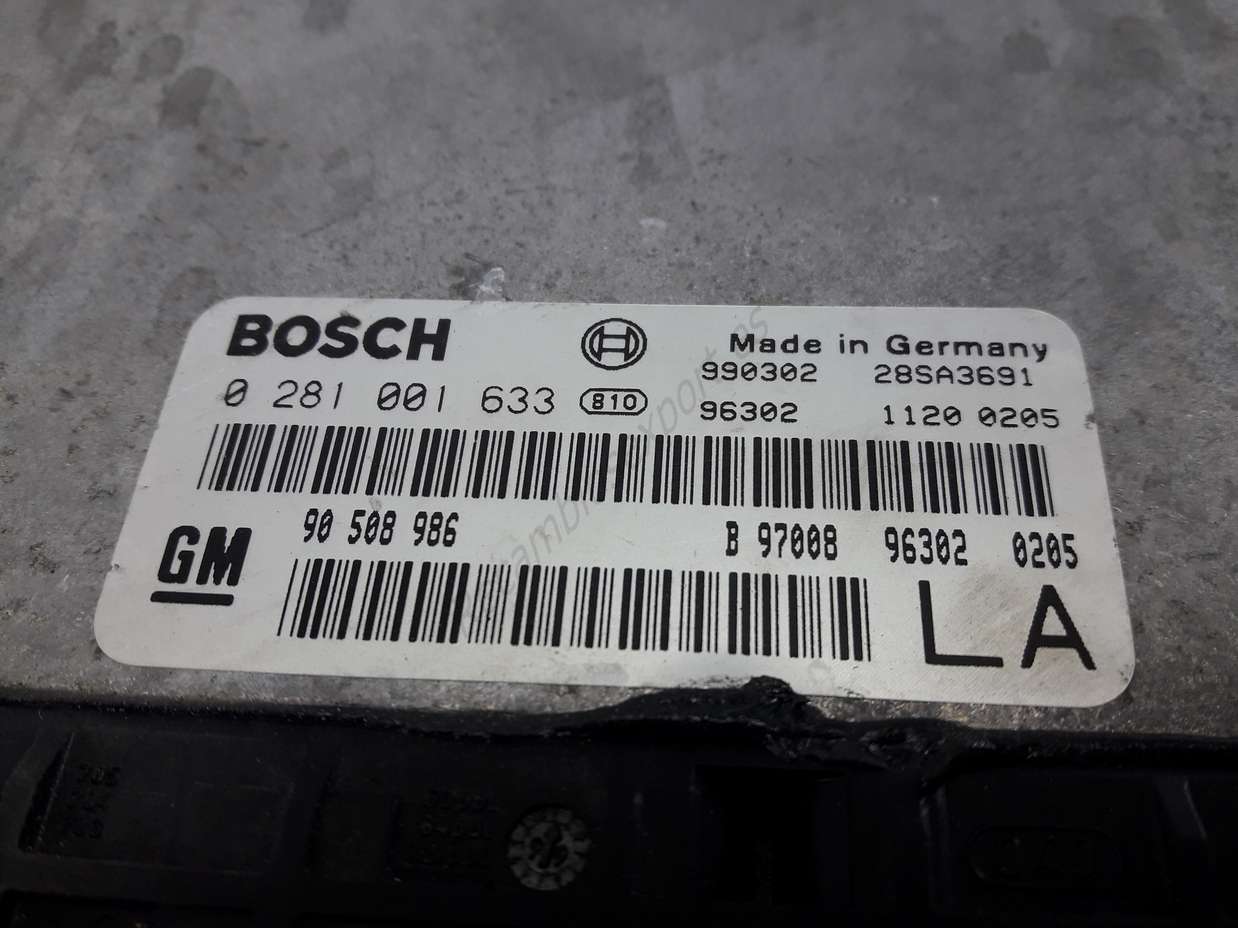 Centralita del motor Opel Vectra GM LA 0281001633 0 281 001 633  90508986 90 508 986 - foto 2