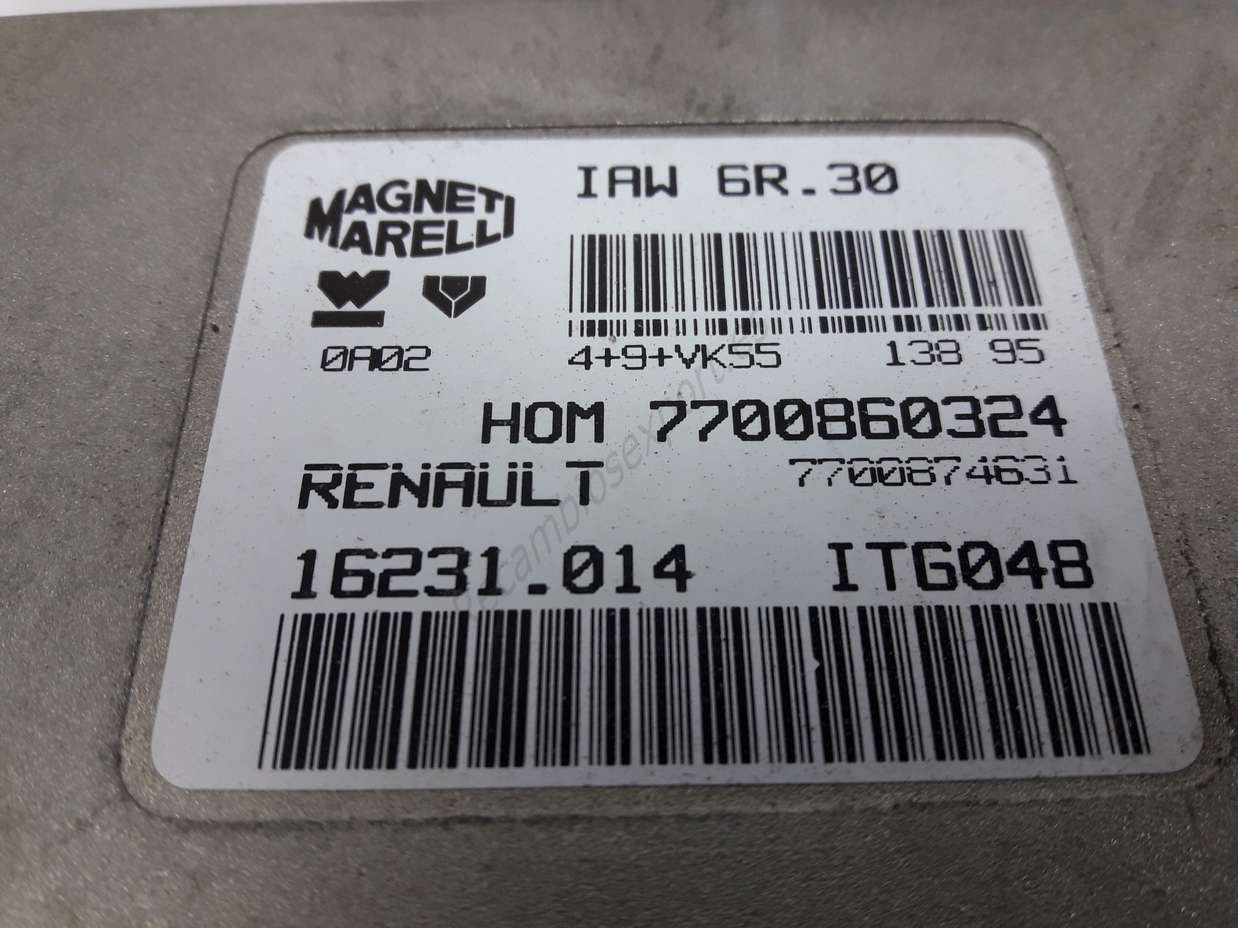 Centralita motor renault twingo hom 7700860324 hom7700860324 7700874631 iaw 6r. 30 iaw 6r 30 iaw6r30 16231. 014 16231 014 16231014 itg048 - foto 2