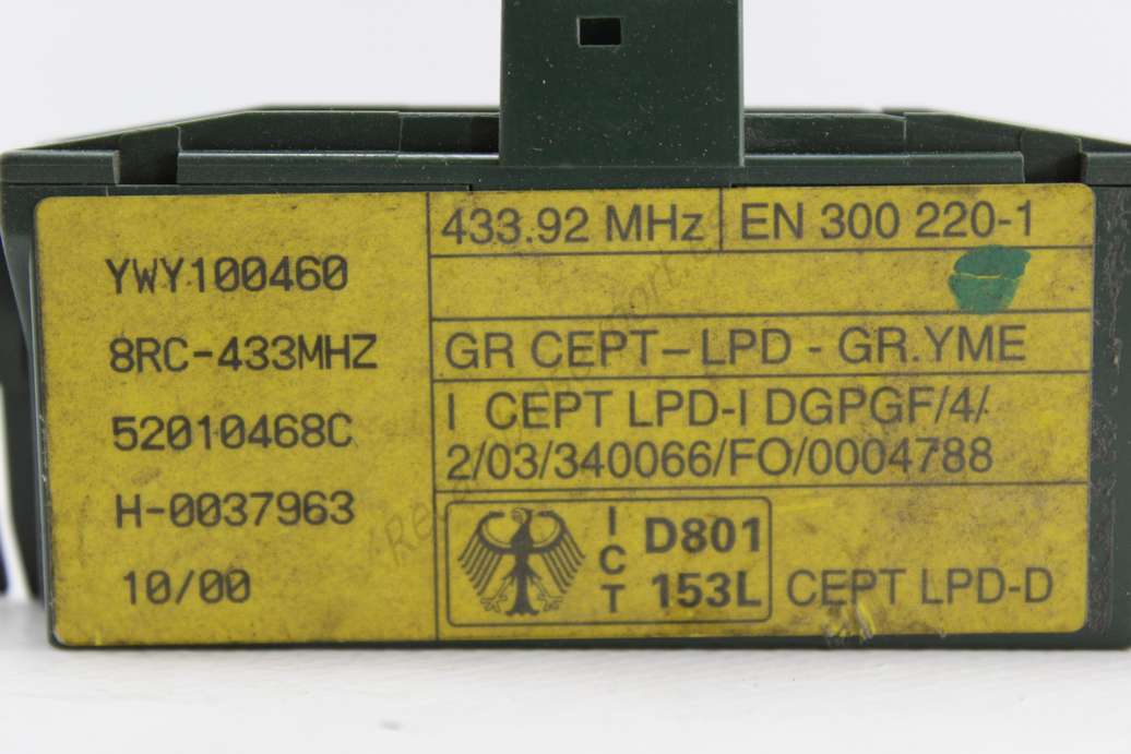 Control de la unidad de alarma inmovilizador Land Rover Freelander YWY100460 52010468C 8RC433MHZ 8RC-433MHZ - foto 2