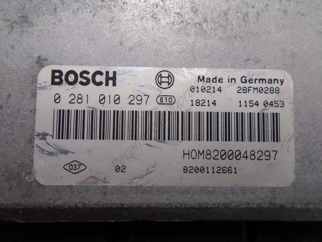 Centralita del motor Renault Laguna BOSCH 0281010297 0 281 010 297 HOM8200048297 8200112661 - foto 2