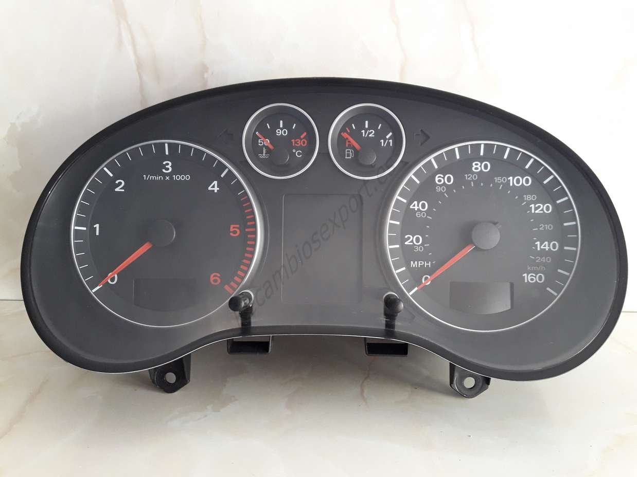 Kombiinstrument Tacho MPH Audi A3 8P0920950J 8P0 920 950 J VDO 110.080.296005 - foto 1