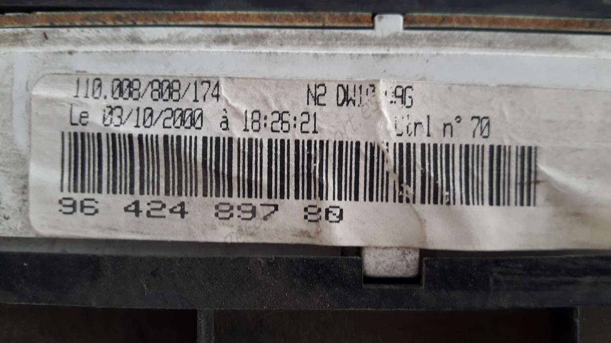 Kombiinstrument Tacho Peugeot 306 9642489780 96 424 897 80 VDO 110008808174 - foto 2