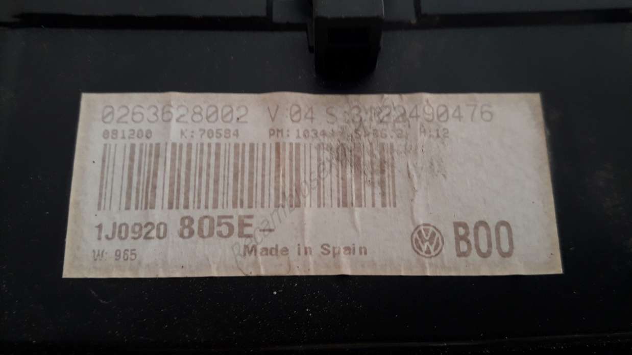 Kombiinstrument Tacho VW Golf 4 1J0920805E 1J0920 805E BOSCH 0263628002 - foto 2