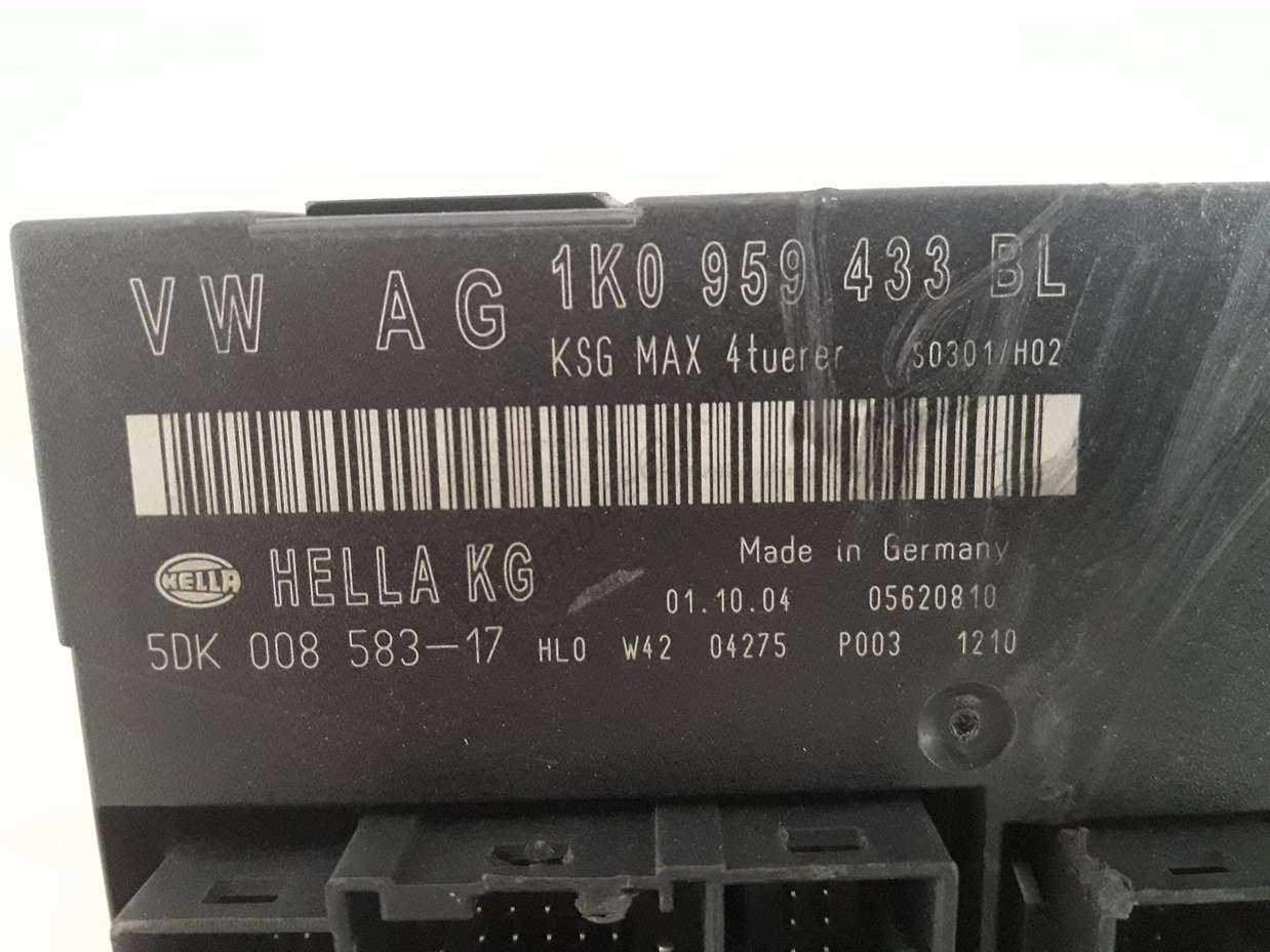 Centralita confort VW Audi Seat Skoda 1K0959433BL 1K0 959 433 BL 5DK00858317 - foto 2
