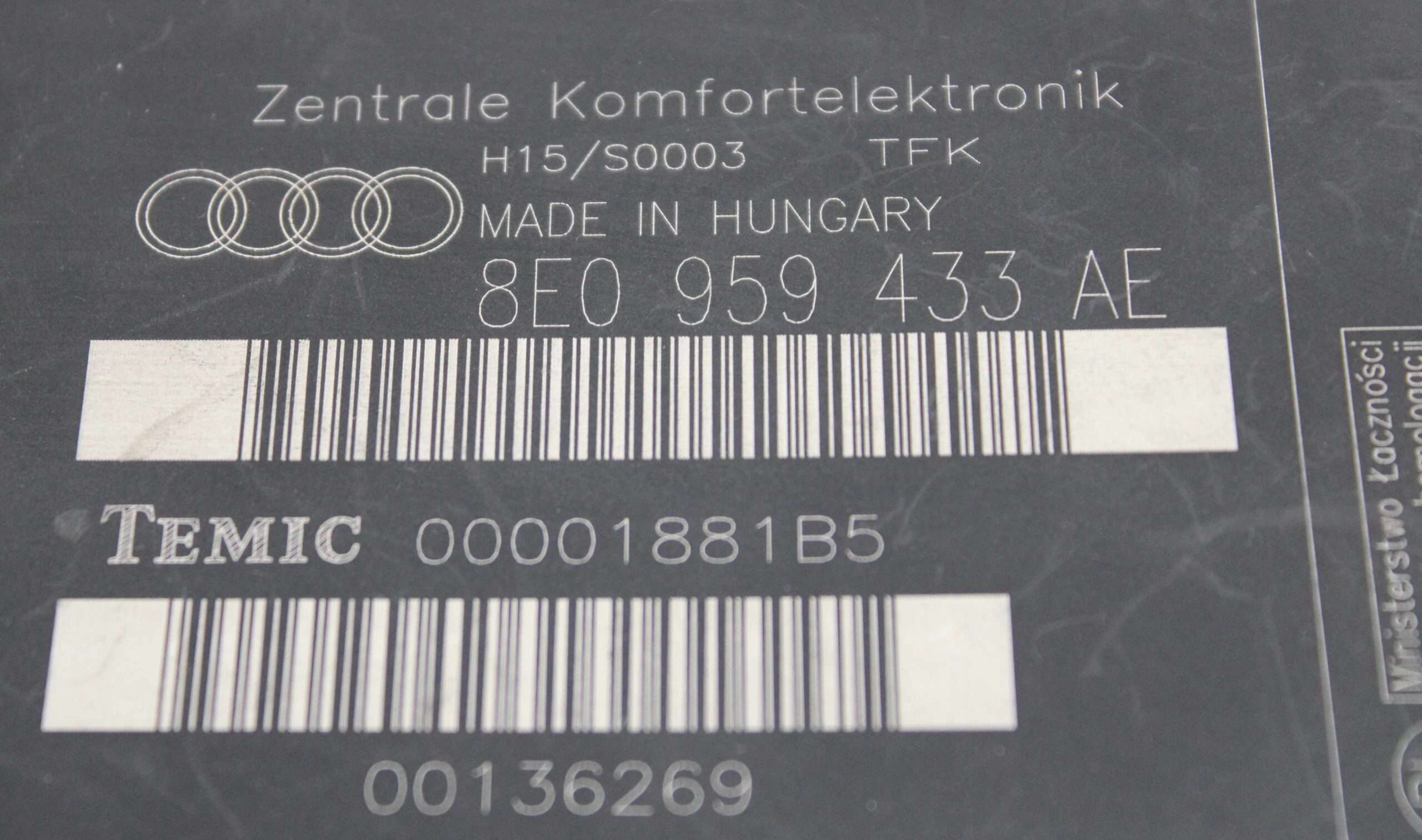 Módulo Confort Audi A4 8E B6 - foto 2