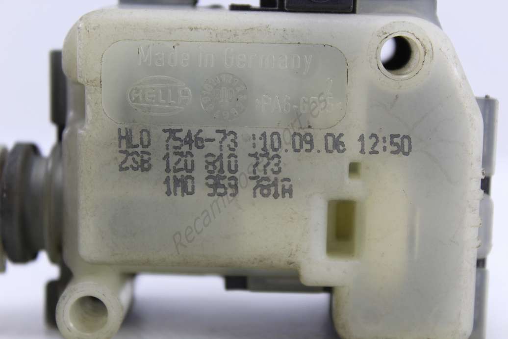 Motor de cierre centralizado Seat Ibiza Cordoba 1M0959781A 1M0 959 781 A 1Z0810773 1Z0 810 773 HELLA - foto 2