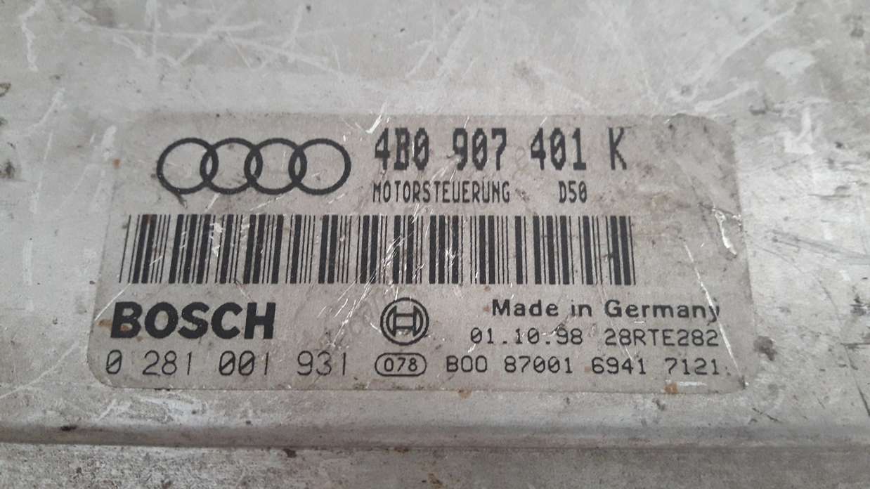 Motorsteuergerät Audi A6 4B0907401K 4B0 907 401 K BOSCH 0281001931 D50 - foto 2