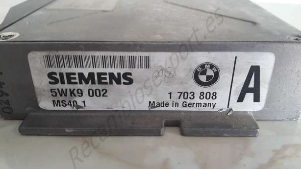 Motorsteuergerät BMW E34 E36 1703982 1703808 1 703 808 SIEMENS 5WK9002 - foto 2