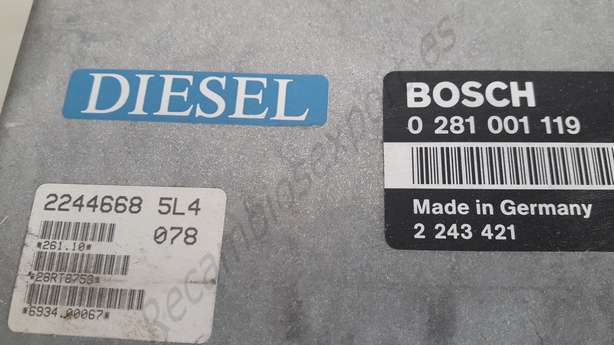 Motorsteuergerät BMW E34 E36 2243421 2244668 BOSCH 0281001119 - foto 2