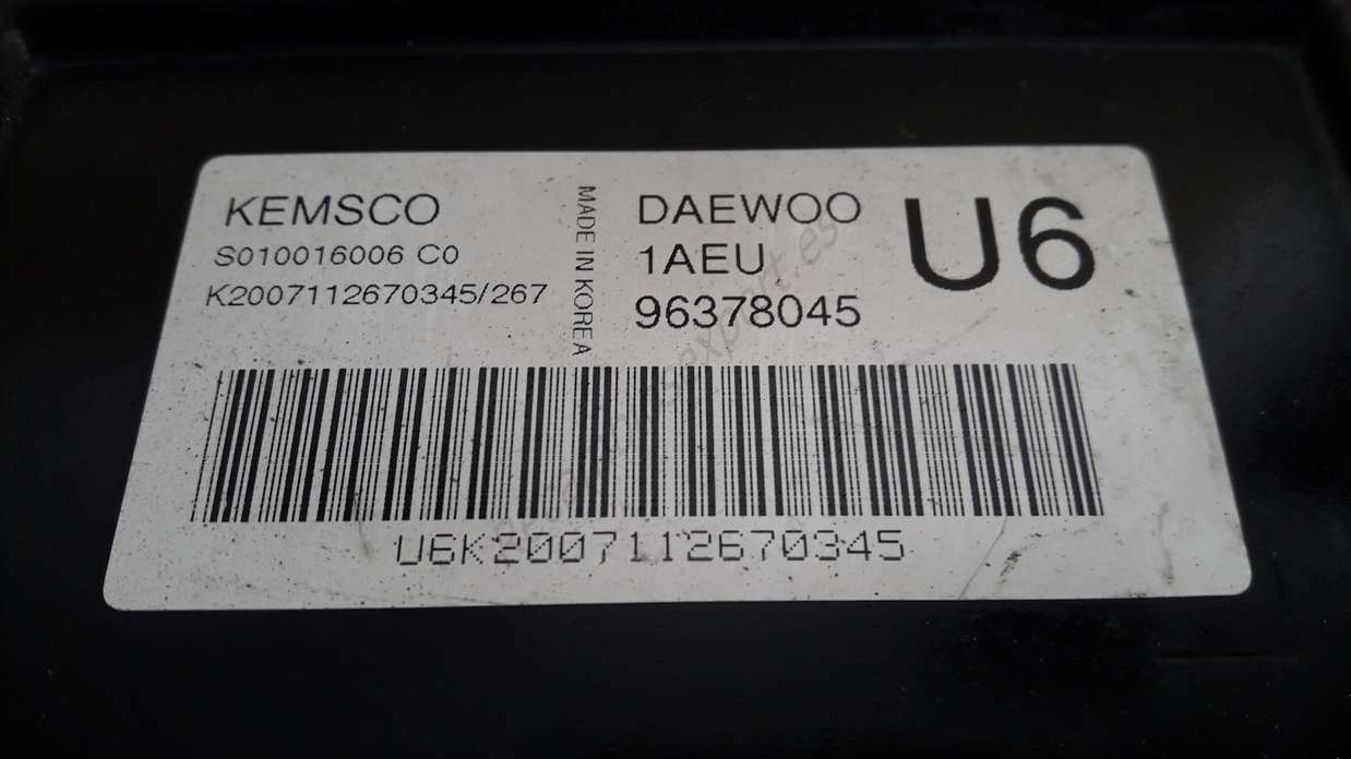 Centralita motor Daewoo Nubira 96378045 S010016006 C0 K2007112670345267 - foto 2