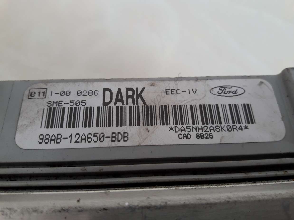 Motorsteuergerät Ford Escort 98AB12A650BDB 98AB-12A650-BDB DARK - foto 2