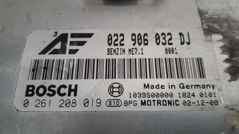 Motorsteuergerät Ford Galaxy VW Sharan 022906032DJ 022 906 032 DJ 0261208019 - foto 2