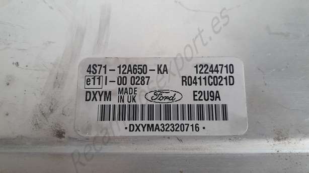 Motorsteuergerät Ford Mondeo 4S7112A650KA 4S71-12A650-KA R0411C021D - foto 2