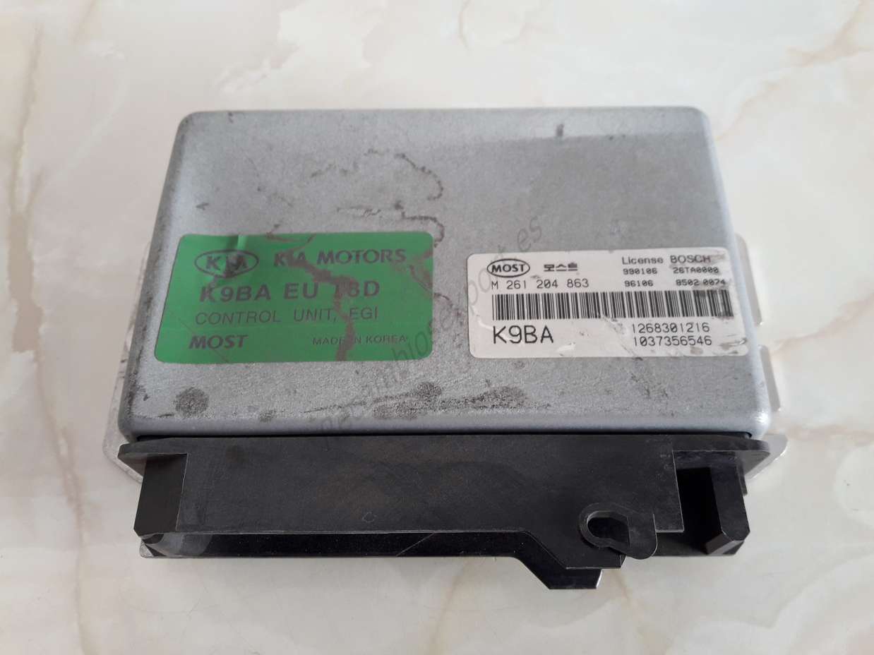 Motorsteuergerät Kia Clarus M261204863 K9BAEUT8D K9BA 1268301216 1037356546 - foto 1