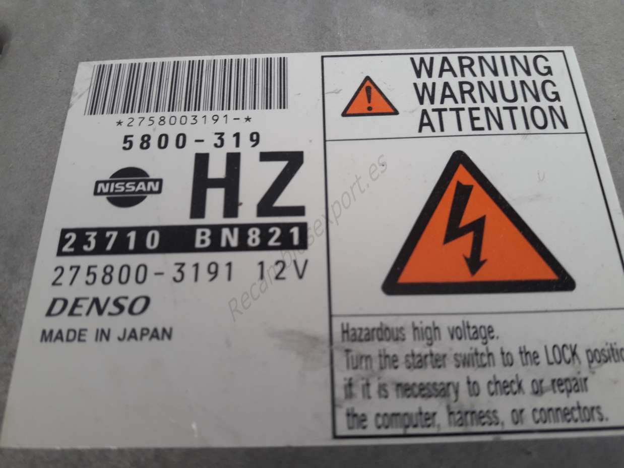 Motorsteuergerät Nissan Almera 23710BN821 23710 BN821 275800-3191 5800-319 HZ - foto 2