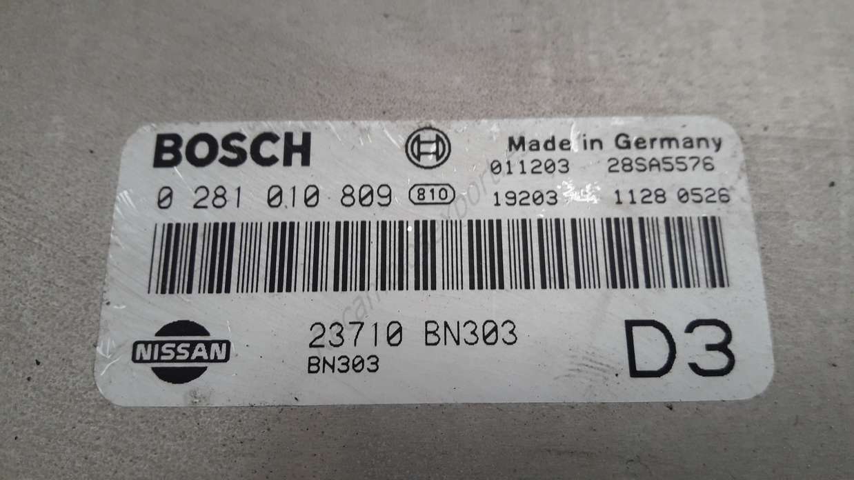 Motorsteuergerät Nissan Almera N16 23710BN303 23710 BN303 BOSCH 0281010809 0 281 010 809 D3 - foto 2