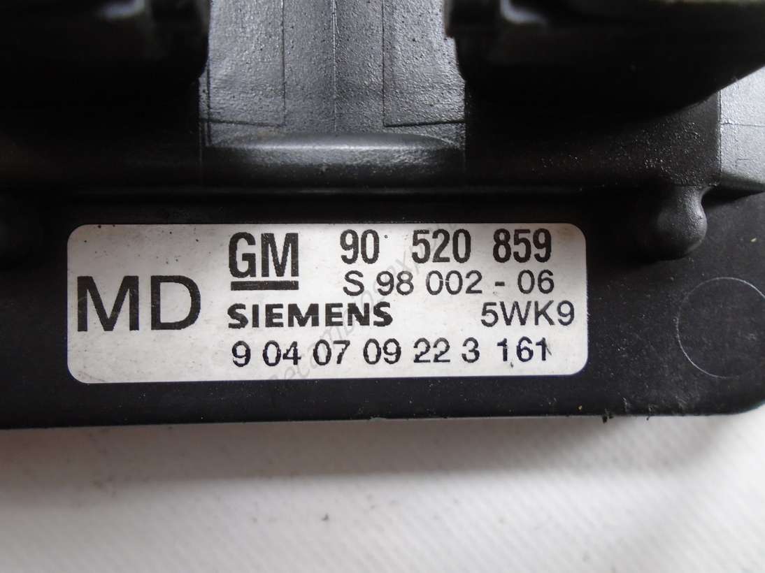 Motorsteuergerät Opel Astra Vectra GM 90520859 90 520 859 Siemens S9800206 S 98 002-06 5WK9 - foto 2