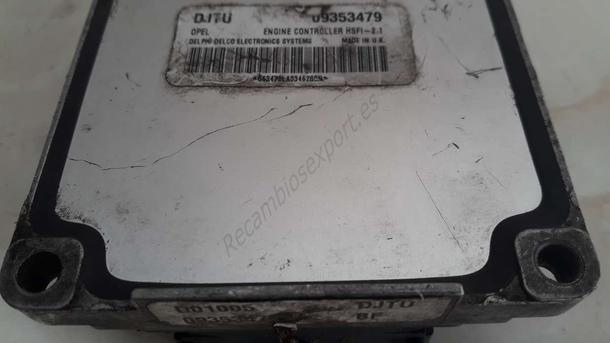 Motorsteuergerät Opel Astra Vectra Zafira Corsa 09353479 DJTU - foto 2