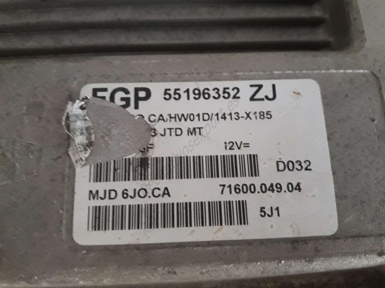 Motorsteuergerät Opel Corsa 55196352ZJ 55196352 ZJ MJD6JOCA MJD 6JO.CA - foto 2