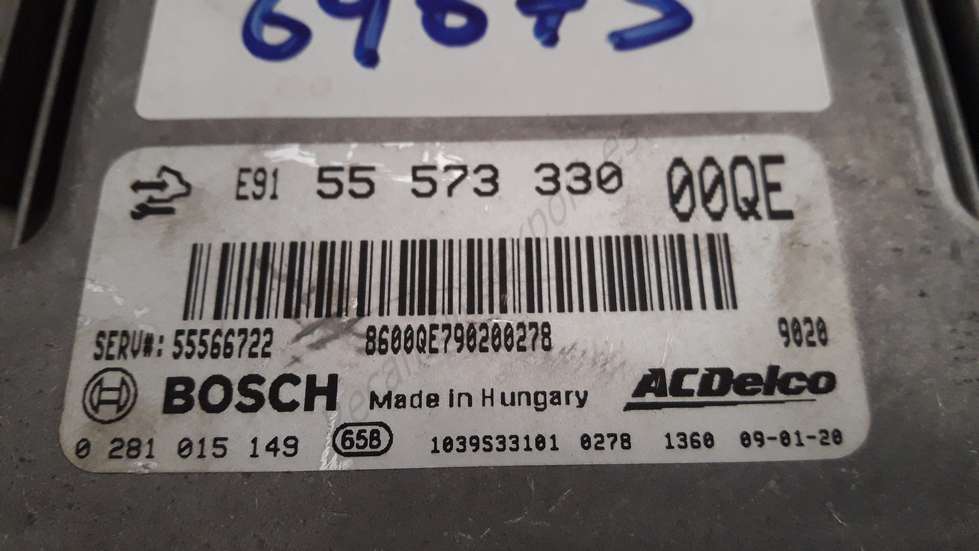 Motorsteuergerät Opel Insignia 55573330 55 573 330 00QE 5557333000QE BOSCH 0281015149 0 281 015 149 - foto 2