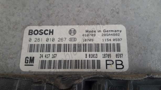 Motorsteuergerät Opel Vectra 24417167 24 417 167 PB 24417167PB BOSCH 0281010267 0 281 010 267 - foto 2