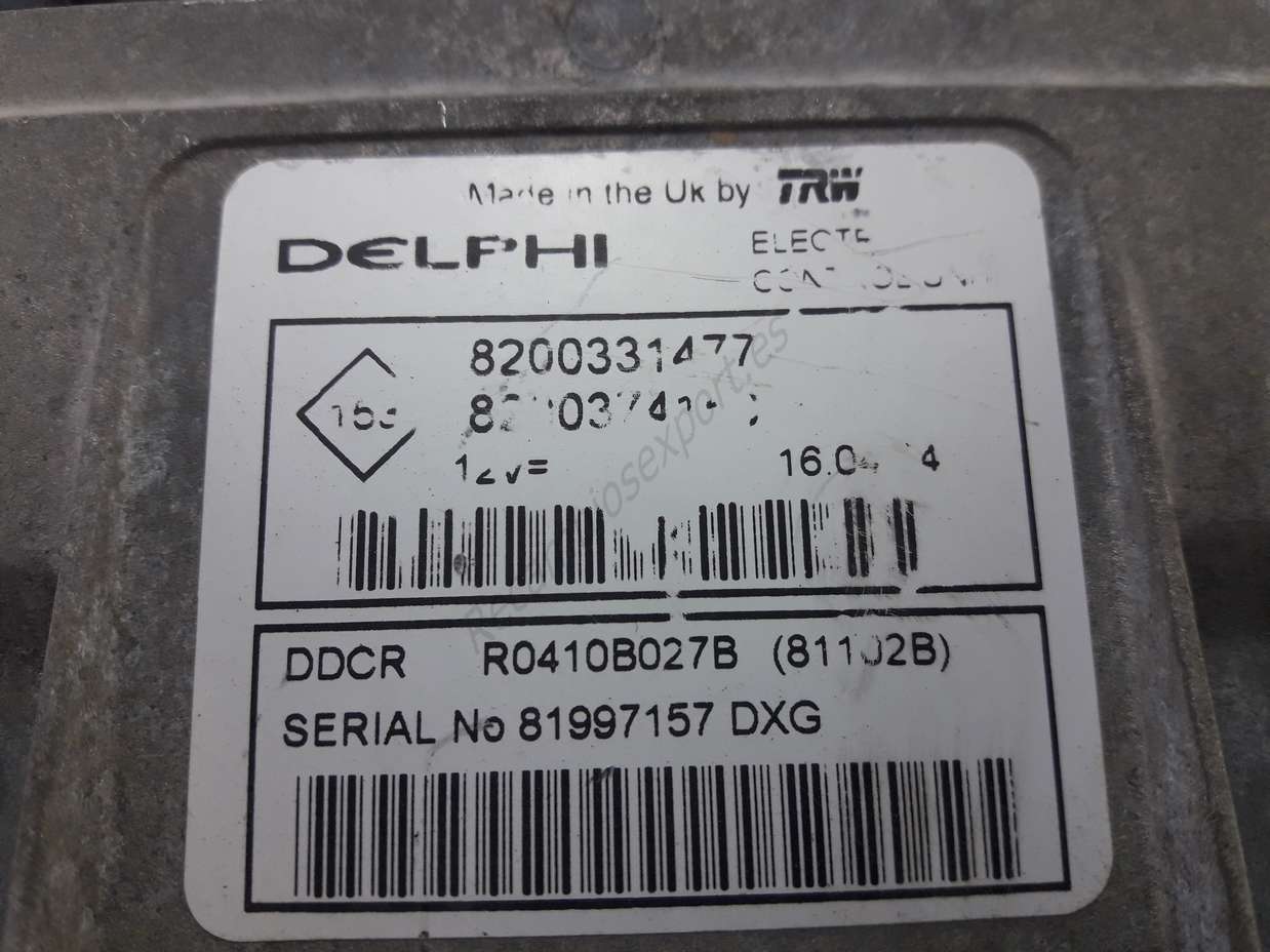Centralita motor Renault Clio R0410B027B 8200331477 8200374150 - foto 2