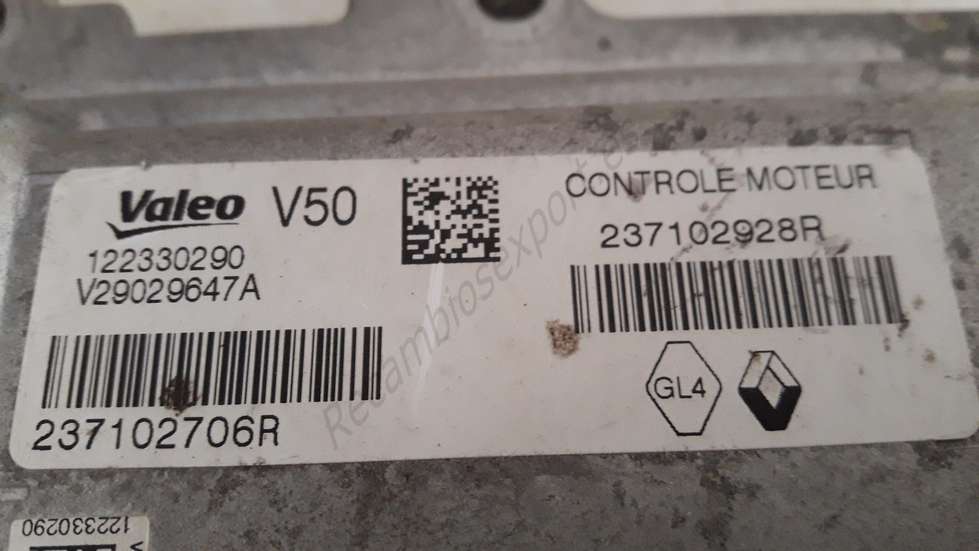 Motorsteuergerät Renault VALEO 237102706R 237102928R V29029647A - foto 2