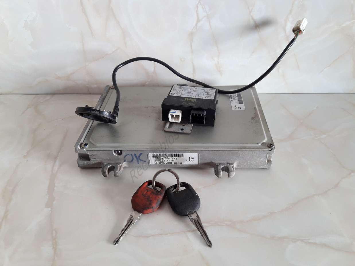 Motorsteuergerät SET Honda Civic 37820P1JE13 37820-P1J-E13 257152-7430 Wegfahrsperre Modul 73622812 736 228 12 Lesespule C72445B Schluessel - foto 1