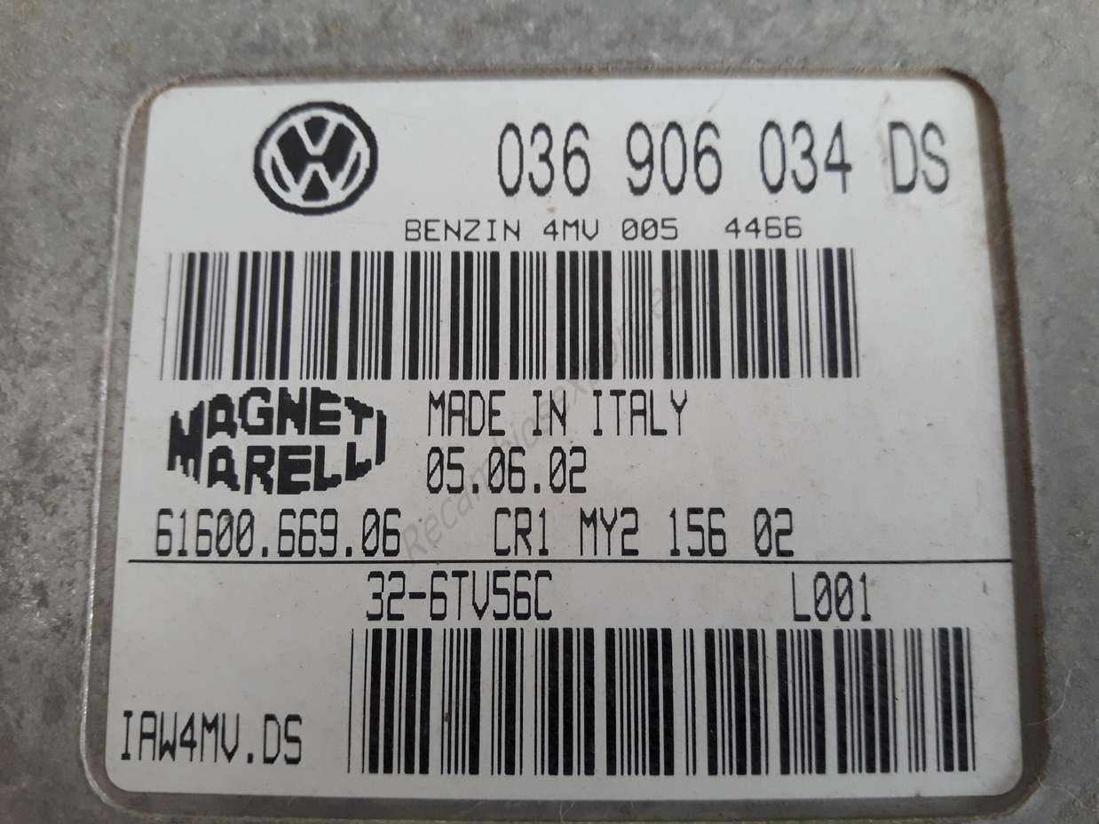 Motorsteuergerät Seat Leon 036906034DS 6160066903 IAW4MV.DS IAW4MVDS - foto 2