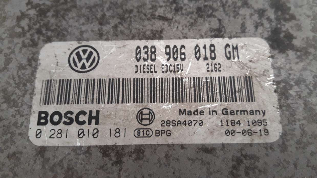 Motorsteuergerät VW Audi Seat Skoda 038906018GM 038 906 018 GM BOSCH 0281010181 - foto 2