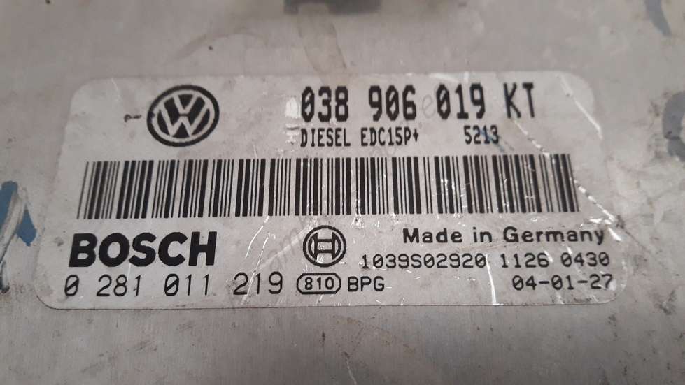 Motorsteuergerät VW Audi Seat Skoda 038906019KT 038 906 019 KT BOSCH 0281011219 - foto 2