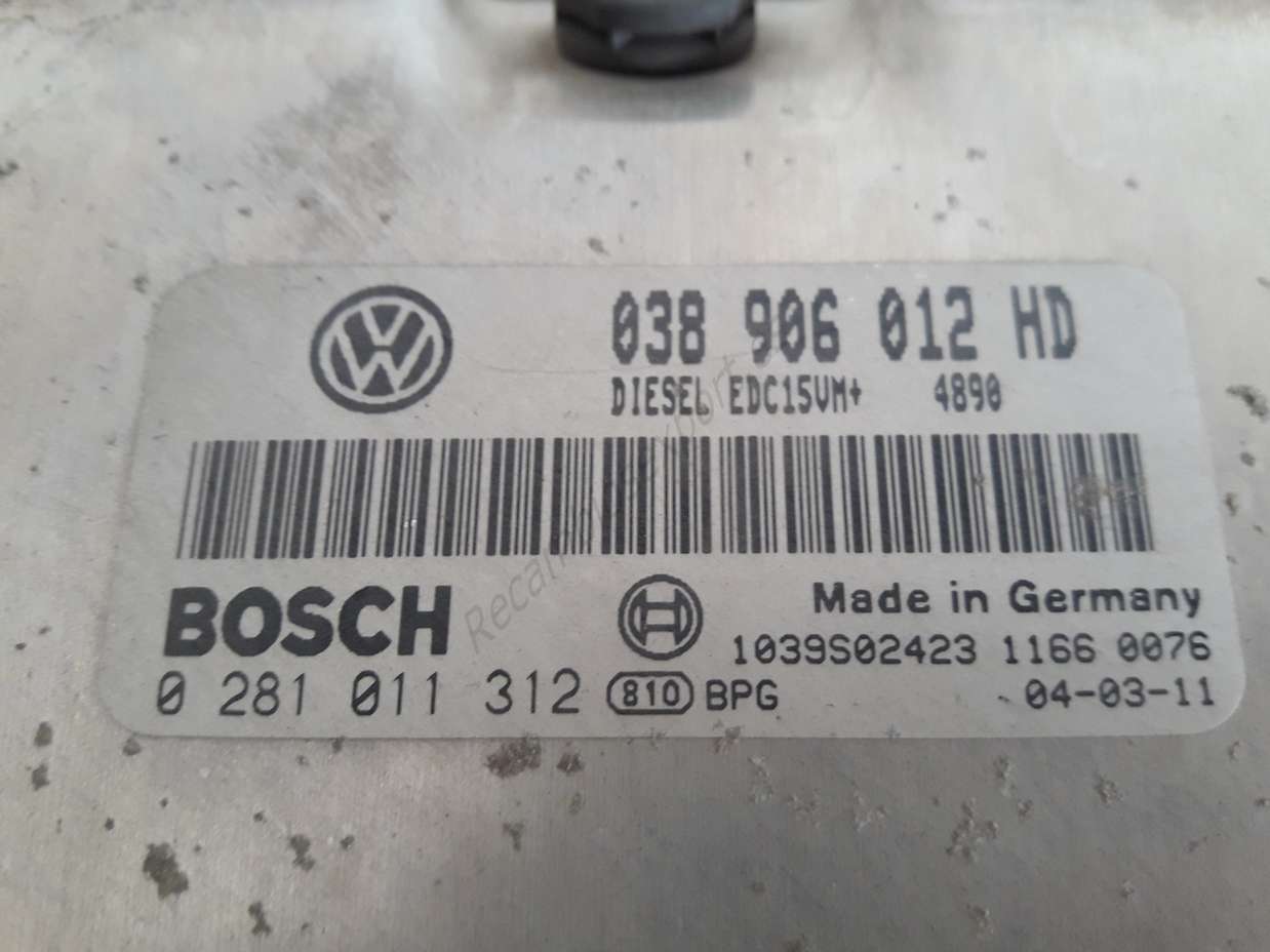 Motorsteuergerät VW Seat 038906012HD 038 906 012 HD BOSCH 0281011312 - foto 2