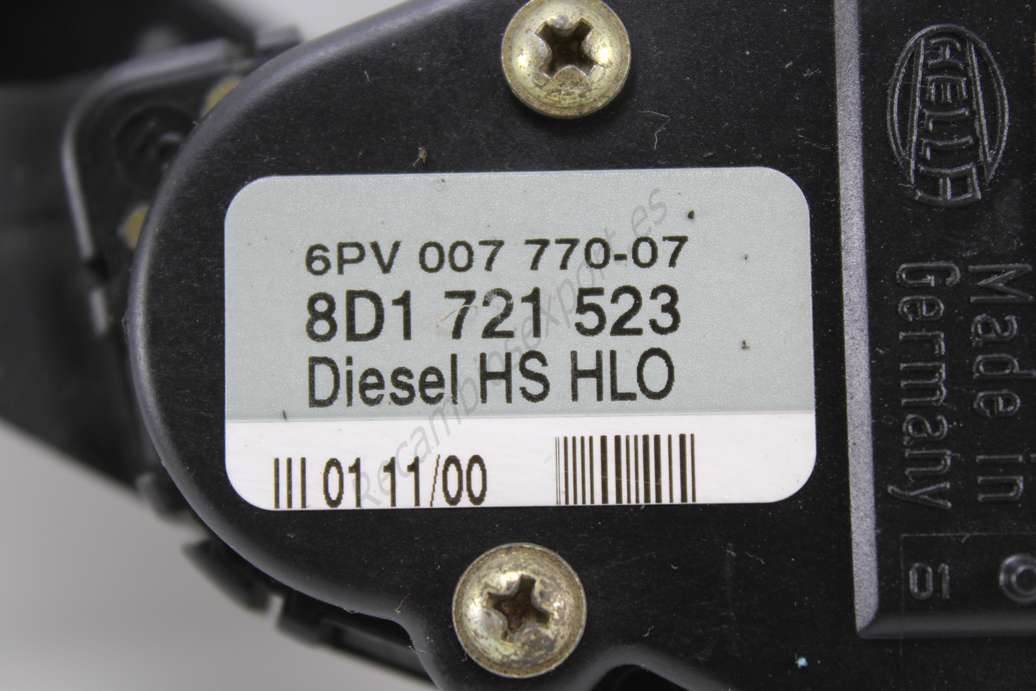 Pedal del acelerador Audi A4 A6 Volkswagen Passat 8D1721523 8D1 721 523  6PV00777007 6PV 007 770-07 - foto 2