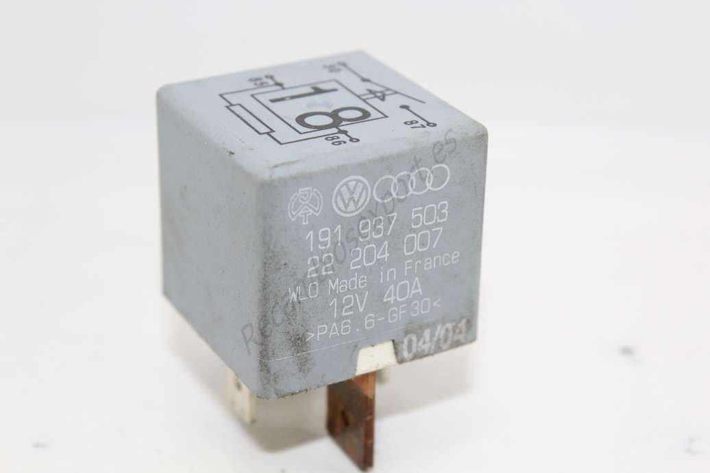 Relé de calefacción adicional 18 VW Volkswagen Audi Seat 191937503 191 937 503 22204007 22 204 007 - foto 1