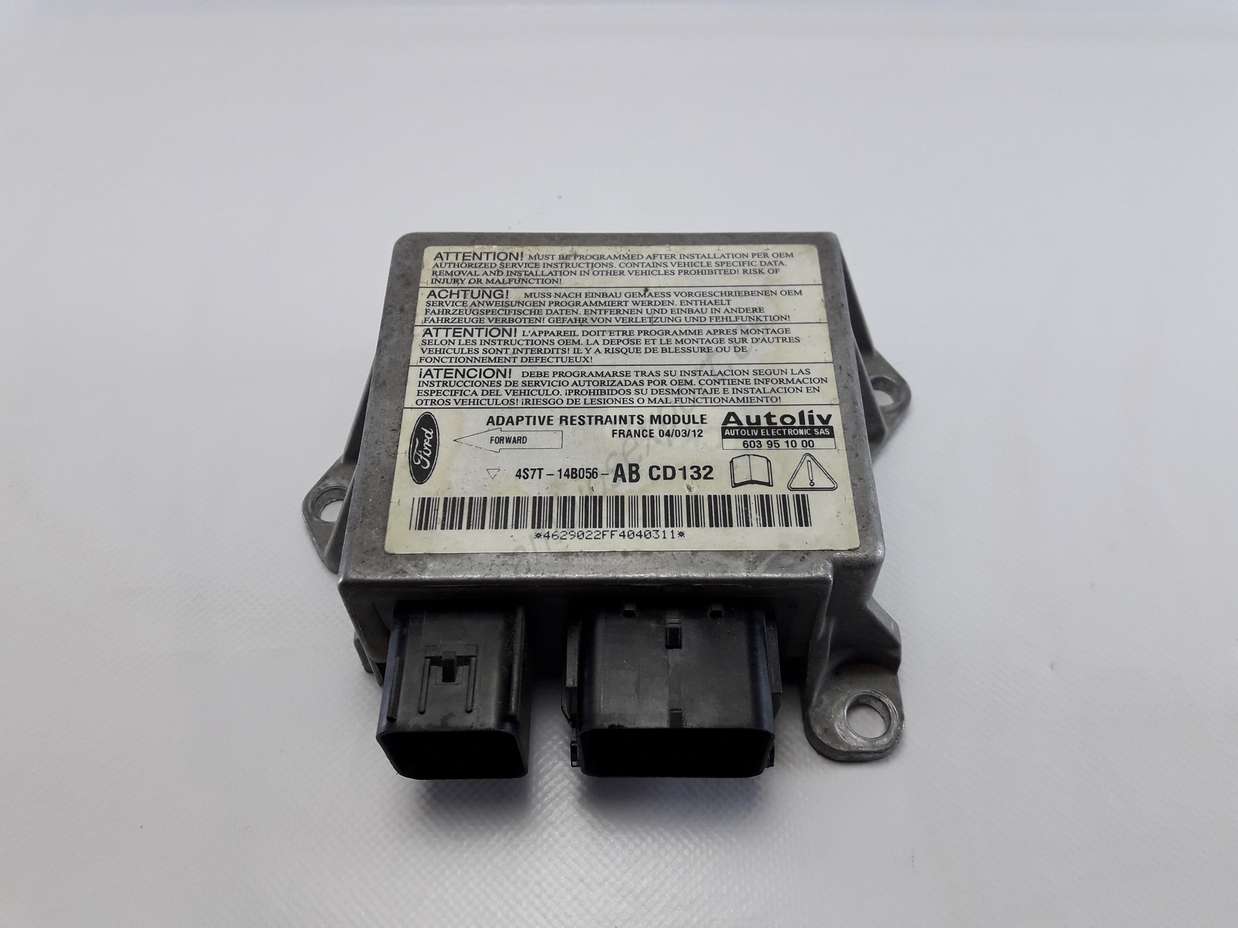 Centralita de impacto de airbag Ford Mondeo Autoliv 603951000 603 95 10 00 CD132 4S7T14B056AB 4S7T-14B056-AB - foto 1