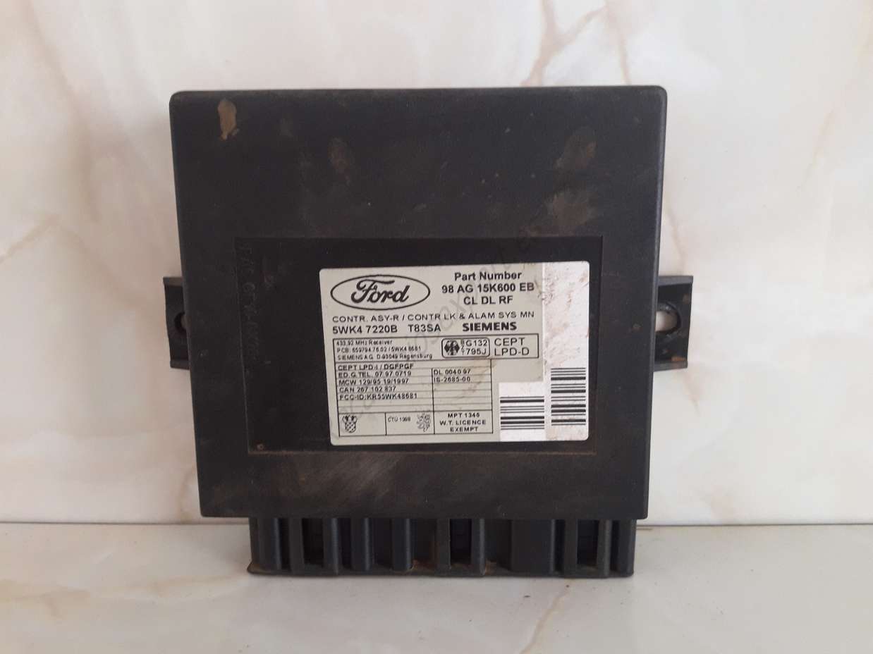 Steuergerät ZV Ford Focus Mondeo 98AG15K600EB 98AG 15K600 EB SIEMENS 5WK47220B - foto 1
