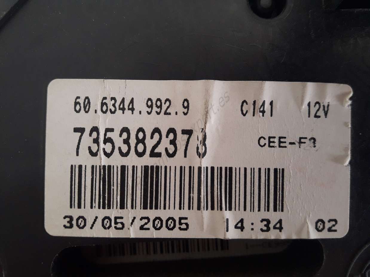 Tacho Fiat Seicento 735382378 6063449929 60.6344.992.9 - foto 2
