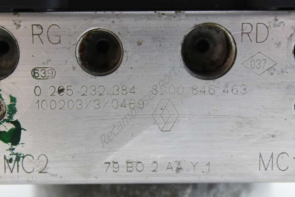 ABS Dacia Duster Renault 8200846463 8200 846 463 BOSCH 0265232384 0 265 232 384 0265800903 0 265 800 903 - foto 3