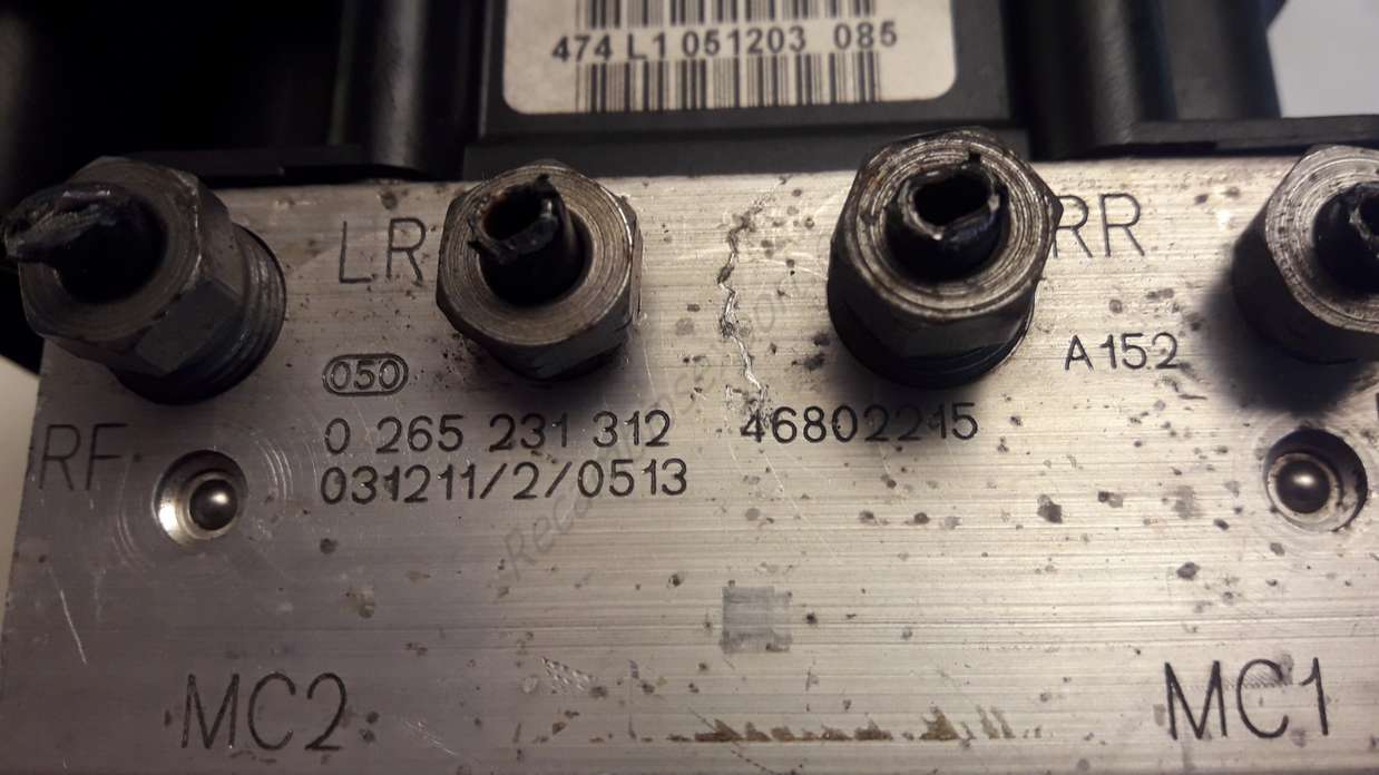 ABS Fiat Panda 46802245 BOSCH 0265231312 0265800306 - foto 3