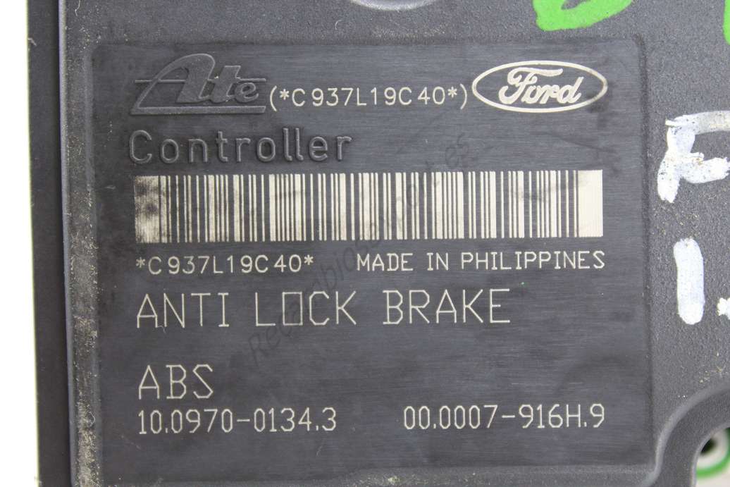 ABS Ford Fiesta Ka Fusion Mazda 4S612M110DA 4S61-2M110-DA D461437A0C D461 437A0-C Ate 10020701154 10.0207-0115.4 10097001343 10.0970-0134.3 000007916H9 00.0007-916H.9 - foto 2