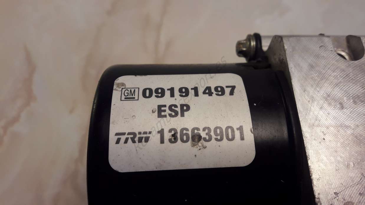 ABS Opel Vectra 09191497 TRW 13663901 13509201 54084675b - foto 4