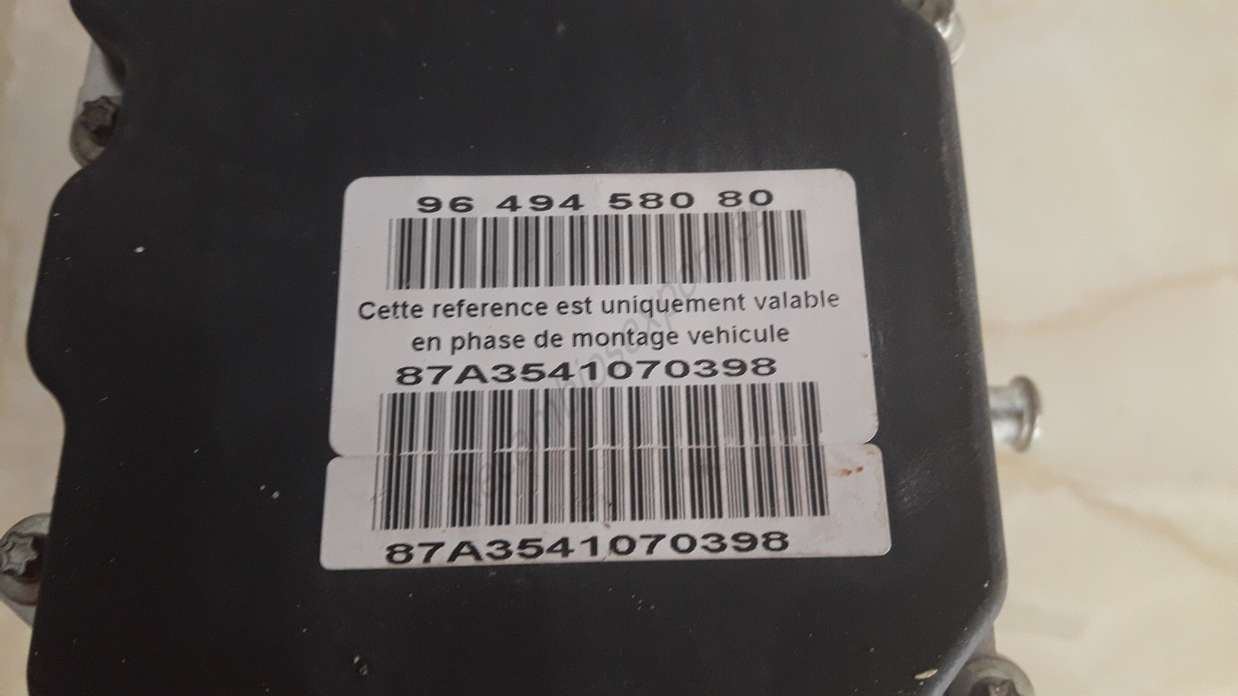 ABS Peugeot 307 9649458080 96 494 580 80 BOSCH 0265234140 0 265 234 140 - foto 2