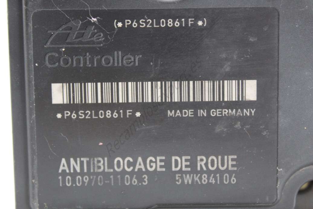 ABS Peugeot Citroen C2 C3 9641965380 Ate 10020700014 10.0207-0001.4 10097011063 10.0970-1106.3 5WK84106 - foto 2