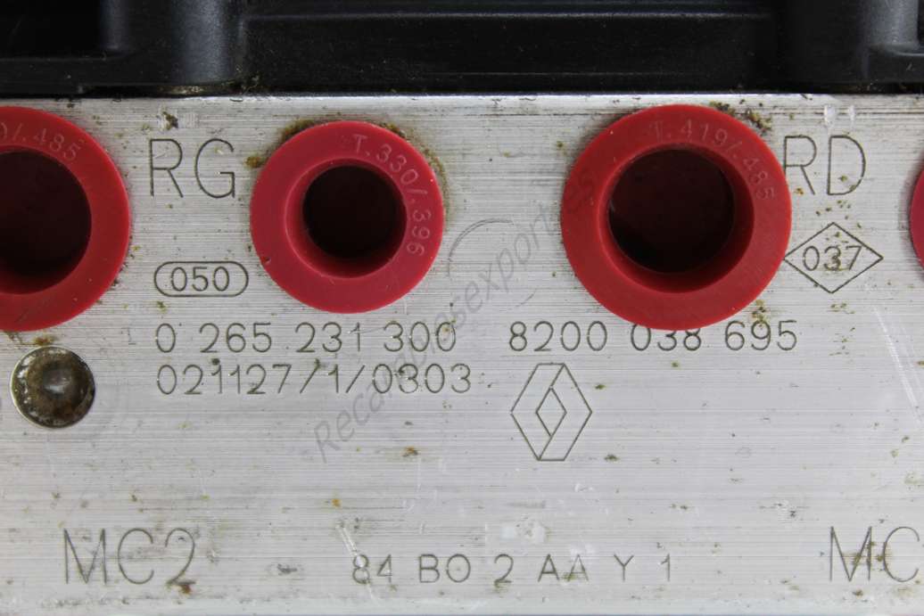 ABS Renault Megane 8200038695 8200 038 695 BOSCH  0265231300 0 265 231 300 0265800317 0 265 800 317 - foto 3