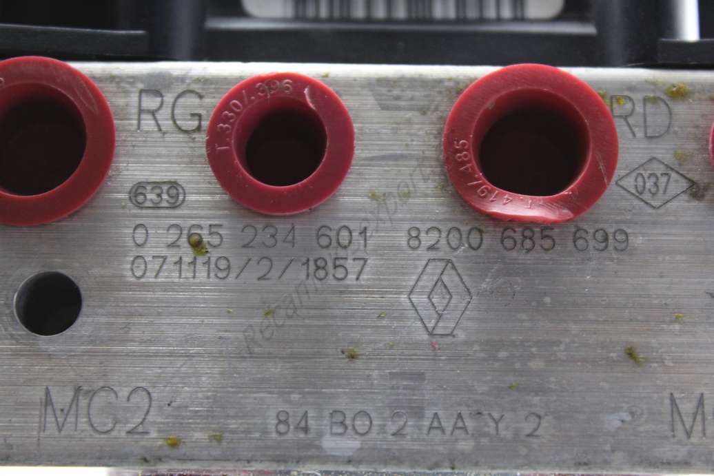 ABS Renault Megane 8200685699 8200 685 699 BOSCH 0265234601 0 265 234 601 0265950728 0 265 950 728 - foto 3
