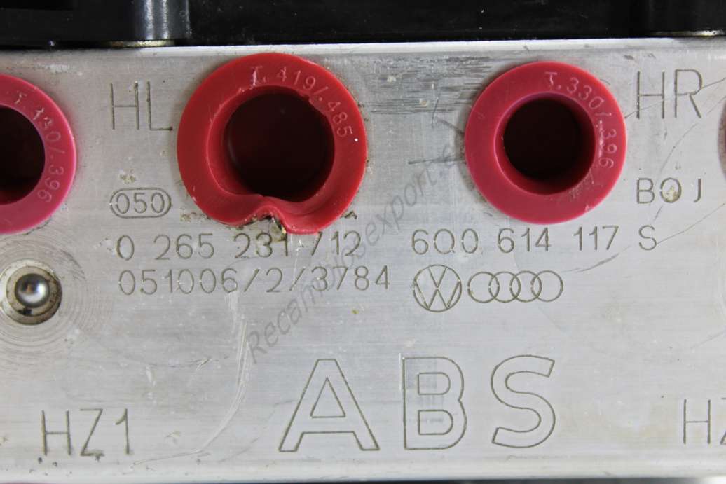 ABS VW Audi Seat Skoda 6Q0614117S 6Q0 614 117 S 6Q0907379AF 6Q0 907 379 AF BOSCH 0265231712 0 265 231 712 0265800511 0 265 800 511 - foto 4