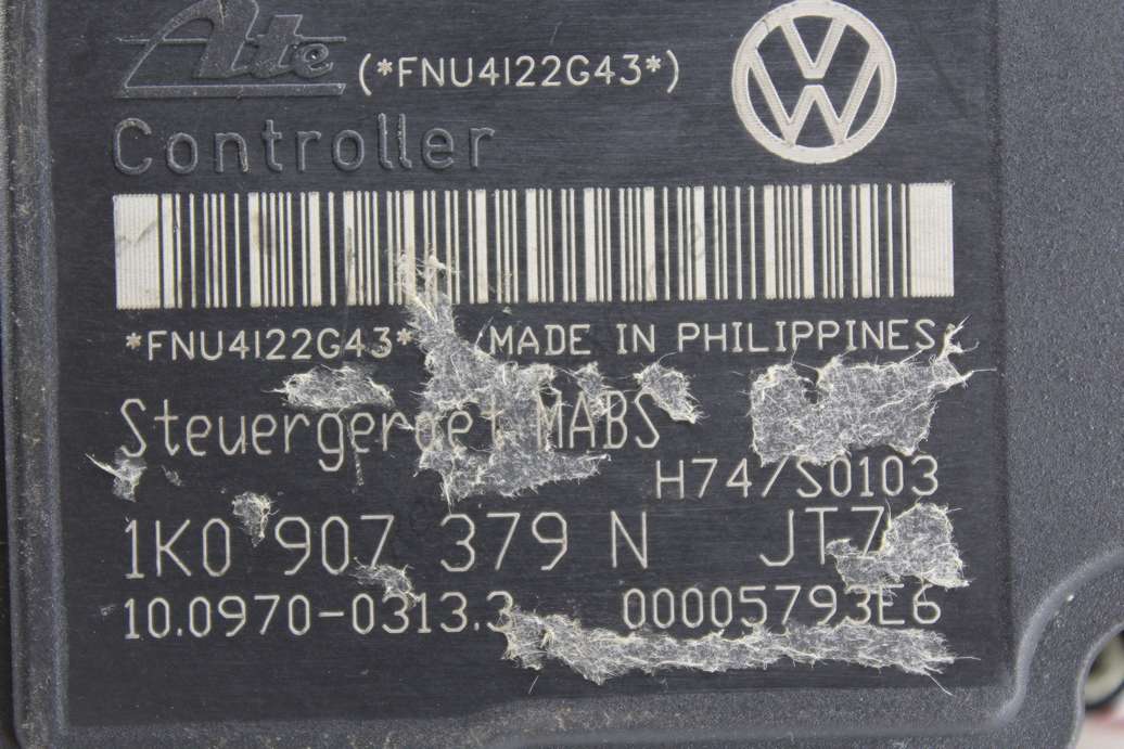 ABS VW Golf Audi A3 Seat Altea 1K0614117F 1K0 614 117 F 1K0907379N 1K0 907 379 N Ate 10020700344 10.0207-0034.4 10097003133 10.0970-0313.3 00005793E6 - foto 2