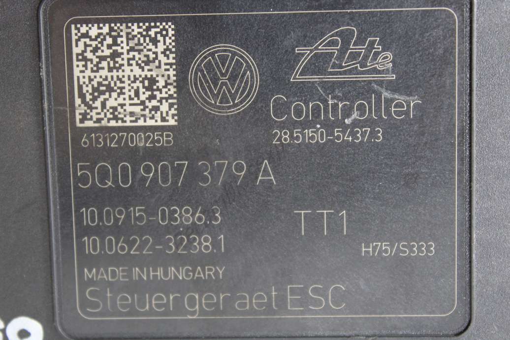 Abs vw golf audi a3 seat leon skoda octavia 5q0614517 5q0 614 517 5q0907379a 5q0 907 379 a ate 10022002064 10.0220-0206.4 10091503863 10.0915-0386.3 10062232381 10.0622-3238.1 - foto 2