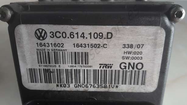 ABS VW Passat 3C 3C0614109D 3C0.614.109.D 16431502-C - foto 2