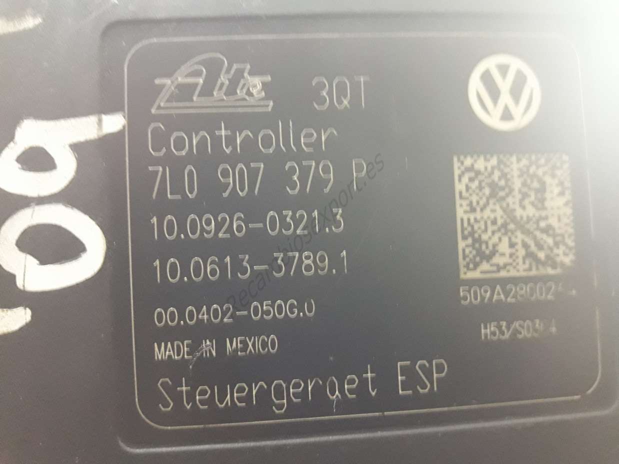 ABS VW Porsche 7L0907379P 7L0614517C 7L0 614 517 C 7L0 907 379 P 10021202454 10.0212-0245.4 10092603213 10.0926-0321.3 10061337891 10.0613-3789.1 - foto 2